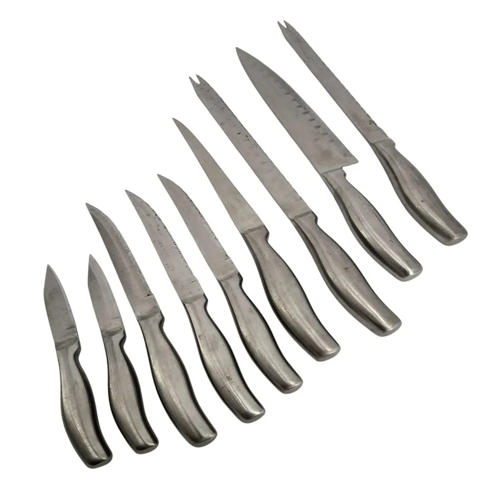 Sharp Select Pro‎ Steak Knives Set of 8 Serrated Stainless Steel Full Tang
